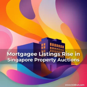 Artistic representation for Mortgagee Listings Rise in Singapore Property Auctions