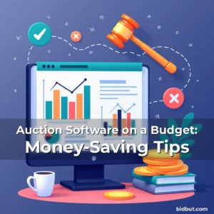 Artistic representation for Auction Software on a Budget: Money-Saving Tips