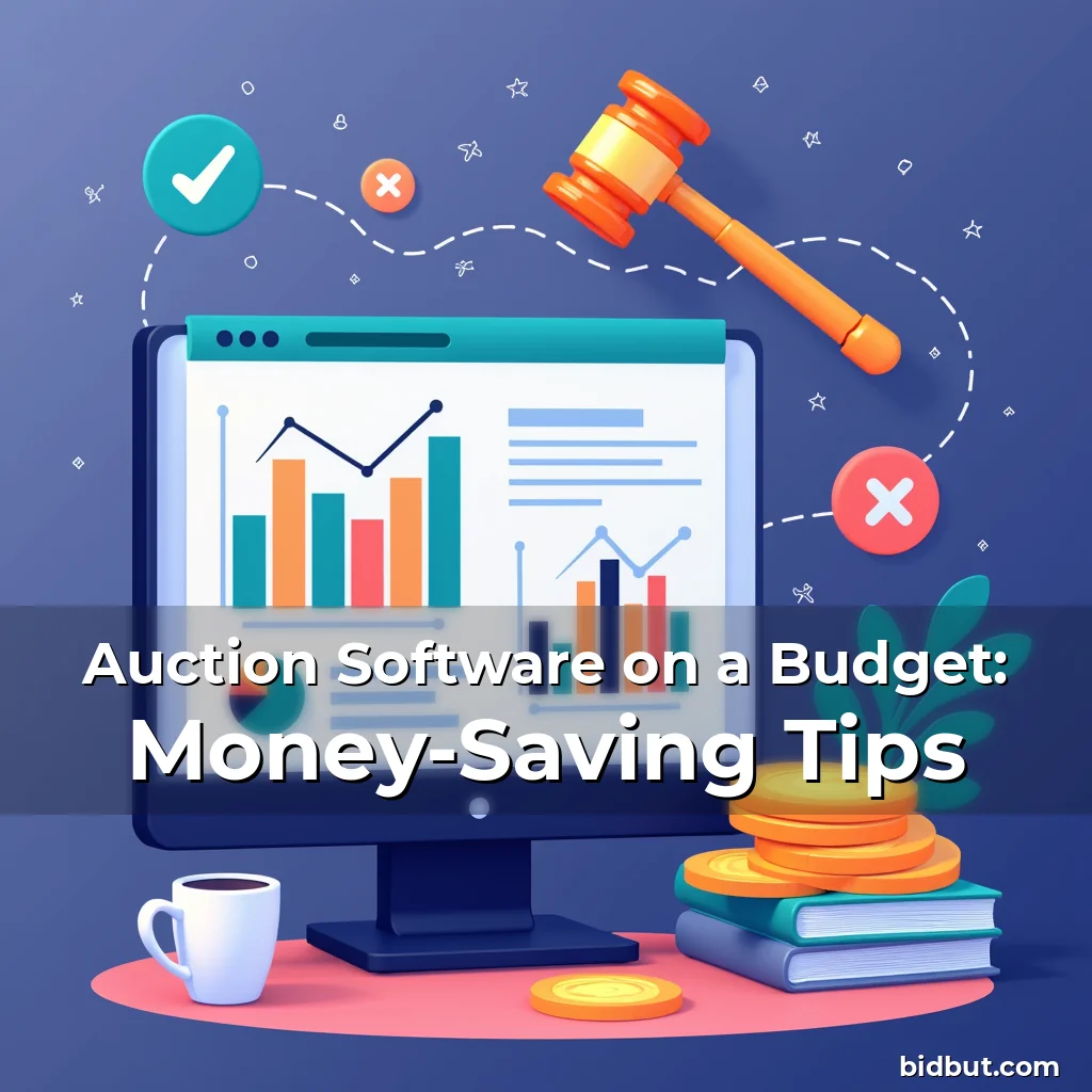 Artistic representation for Auction Software on a Budget: Money-Saving Tips