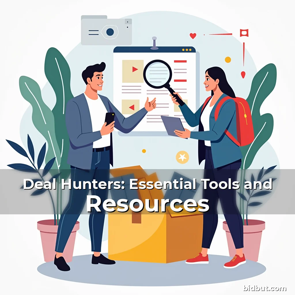 Artistic representation for Deal Hunters: Essential Tools and Resources