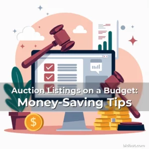 Artistic representation for Auction Listings on a Budget: Money-Saving Tips