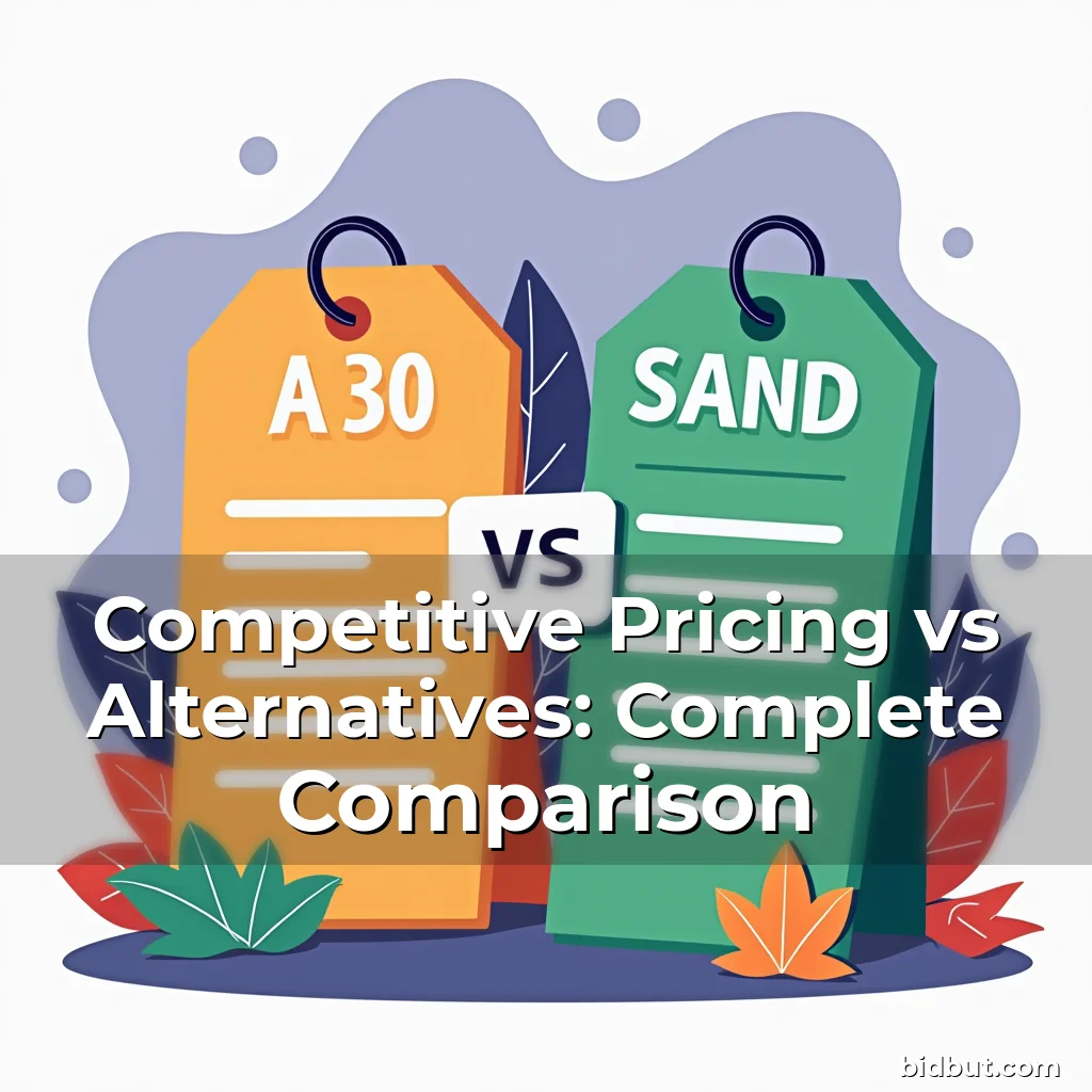 Artistic representation for Competitive Pricing vs Alternatives: Complete Comparison