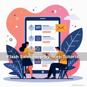 Artistic representation for Flash Sales Step-by-Step Tutorial