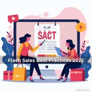 Artistic representation for Flash Sales Best Practices 2025