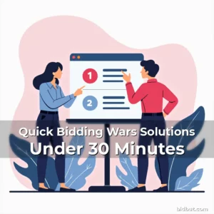 Artistic representation for Quick Bidding Wars Solutions Under 30 Minutes