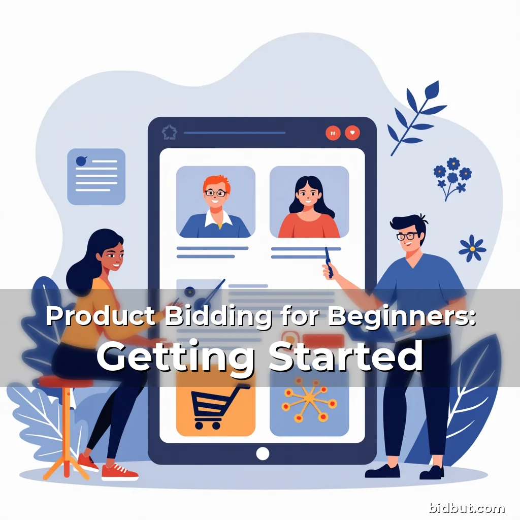Artistic representation for Product Bidding for Beginners: Getting Started