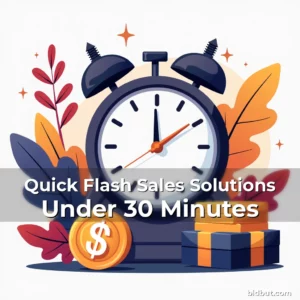 Artistic representation for Quick Flash Sales Solutions Under 30 Minutes