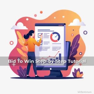 Artistic representation for Bid To Win Step-by-Step Tutorial