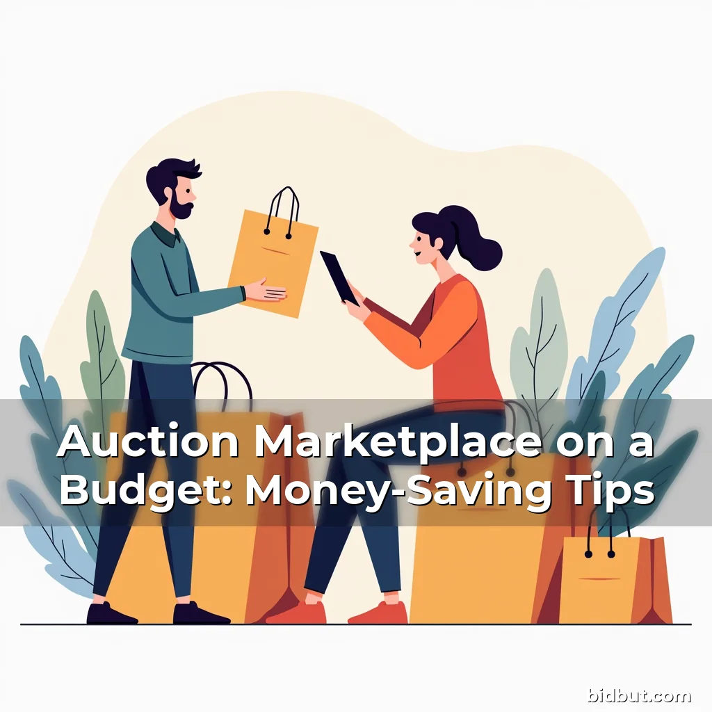 Artistic representation for Auction Marketplace on a Budget: Money-Saving Tips