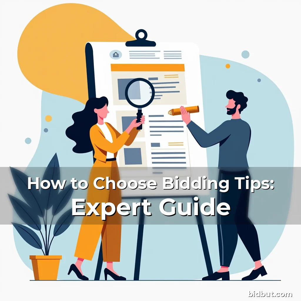 Artistic representation for How to Choose Bidding Tips: Expert Guide