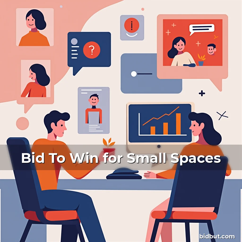 Artistic representation for Bid To Win for Small Spaces
