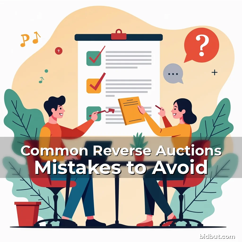Read more about the article Common Reverse Auctions Mistakes to Avoid