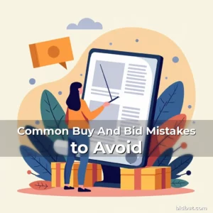Artistic representation for Common Buy And Bid Mistakes to Avoid