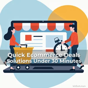 Artistic representation for Quick Ecommerce Deals Solutions Under 30 Minutes