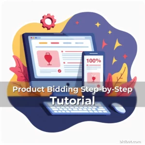 Artistic representation for Product Bidding Step-by-Step Tutorial