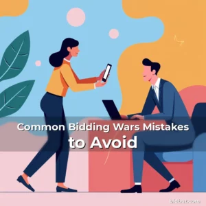 Artistic representation for Common Bidding Wars Mistakes to Avoid