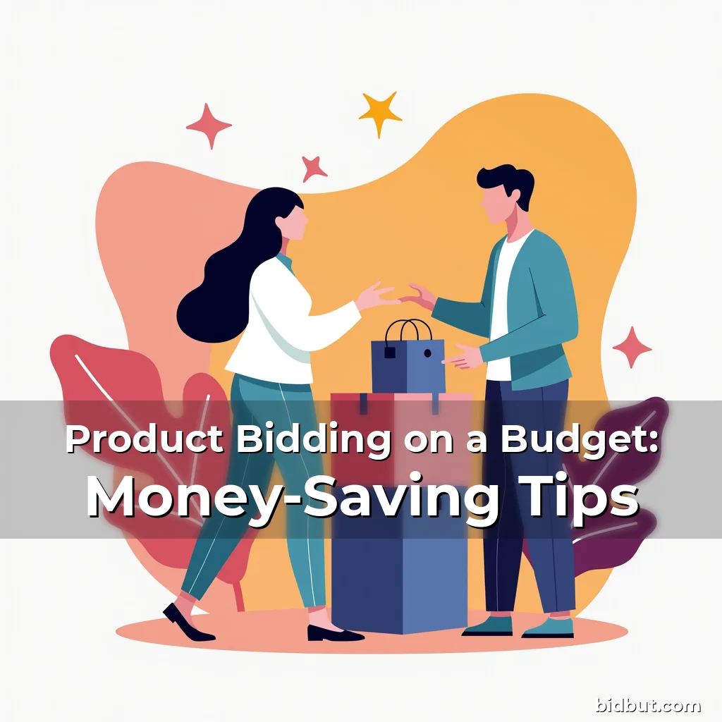 Artistic representation for Product Bidding on a Budget: Money-Saving Tips