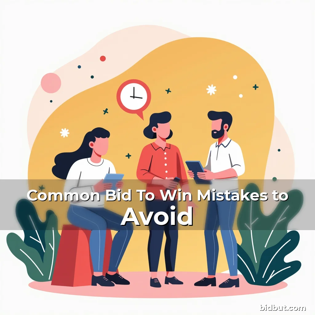 Artistic representation for Common Bid To Win Mistakes to Avoid