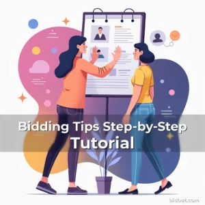 Artistic representation for Bidding Tips Step-by-Step Tutorial