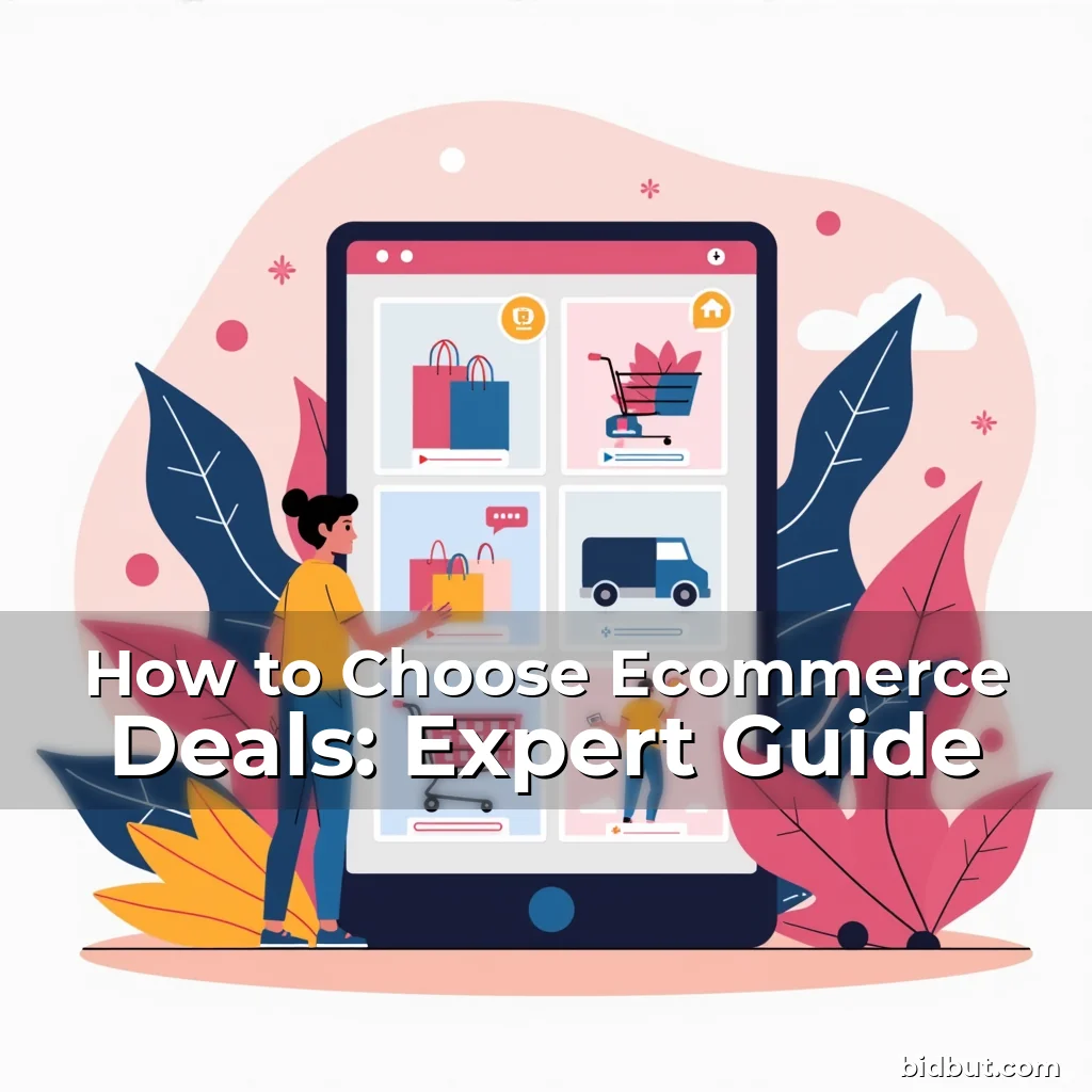 Artistic representation for How to Choose Ecommerce Deals: Expert Guide