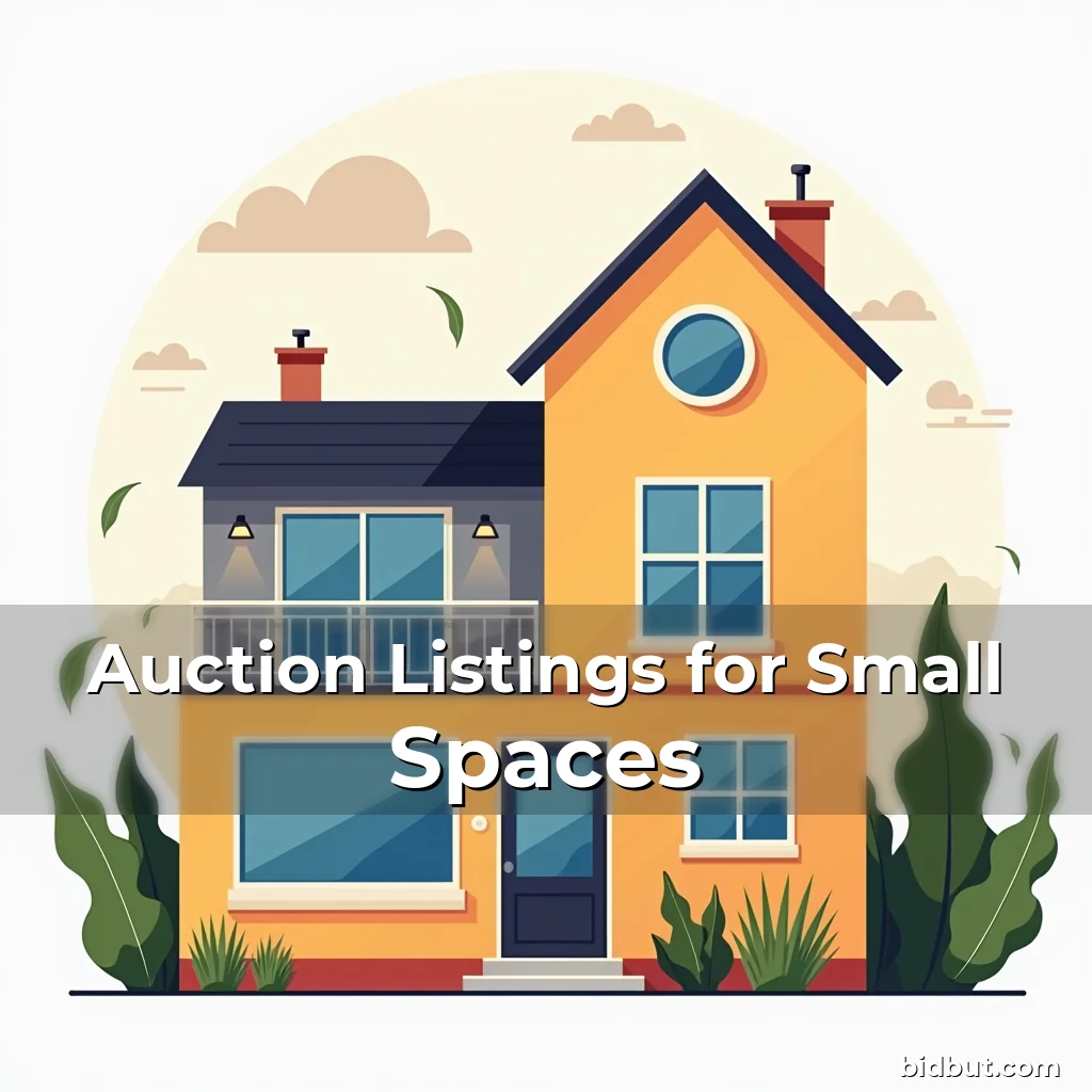 Artistic representation for Auction Listings for Small Spaces