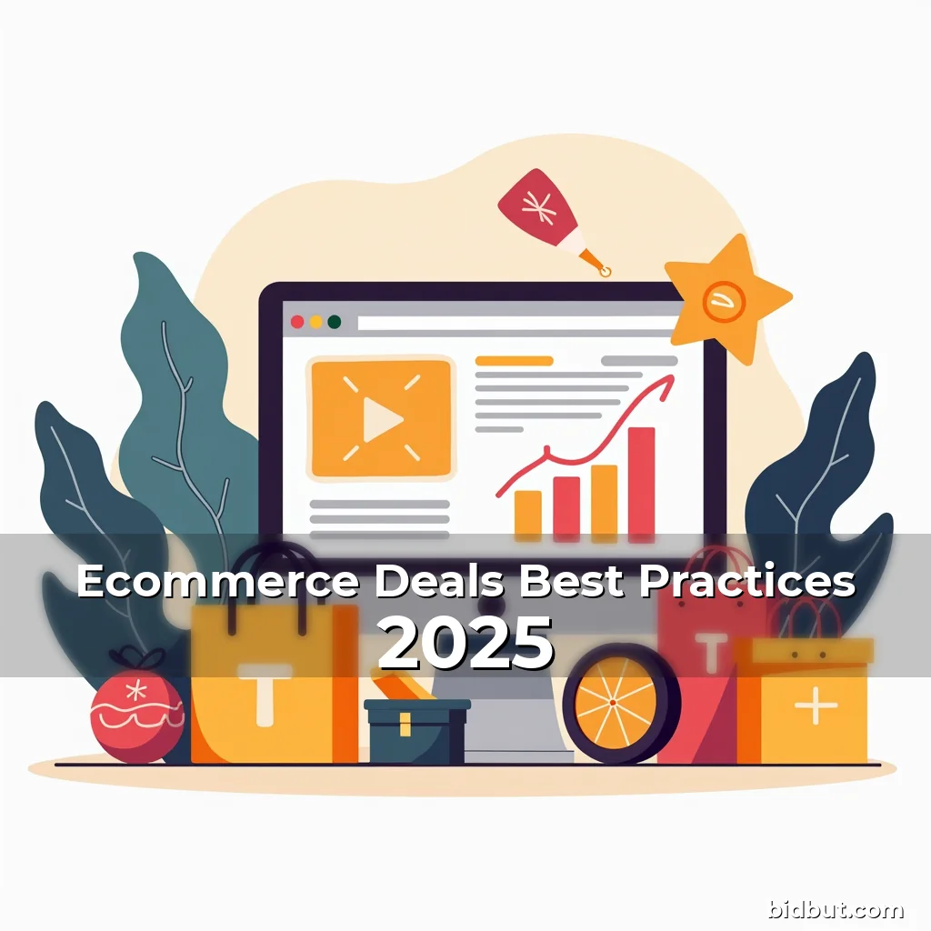 Artistic representation for Ecommerce Deals Best Practices 2025