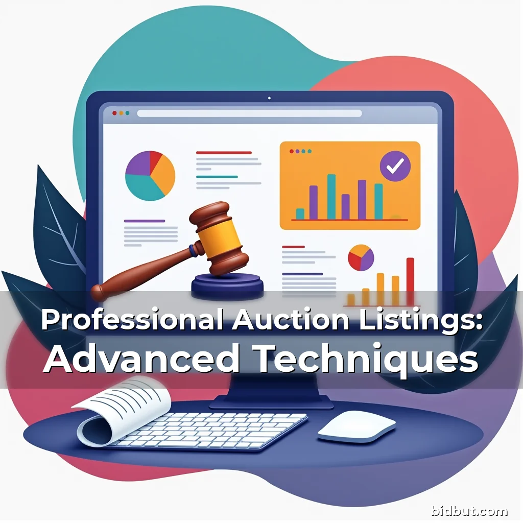 Artistic representation for Professional Auction Listings: Advanced Techniques
