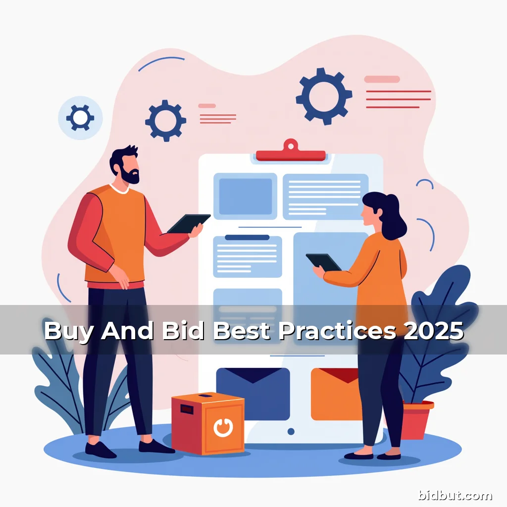 Artistic representation for Buy And Bid Best Practices 2025