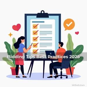 Artistic representation for Bidding Tips Best Practices 2025