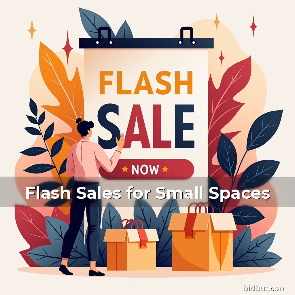 Artistic representation for Flash Sales for Small Spaces