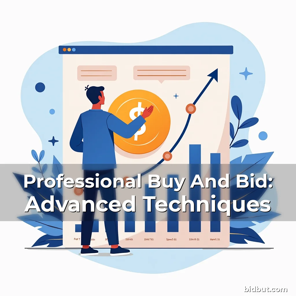 Artistic representation for Professional Buy And Bid: Advanced Techniques