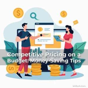 Artistic representation for Competitive Pricing on a Budget: Money-Saving Tips