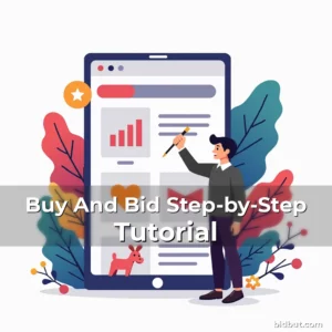 Artistic representation for Buy And Bid Step-by-Step Tutorial